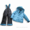 Children's Down Jacket and Pant with PU Coating